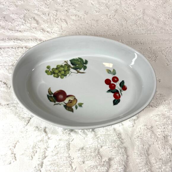 VTG BIA CORDON BLEU INTERNATIONAL Ceramic Casserole Dish Fruits Glossy Finish - Picture 1 of 5